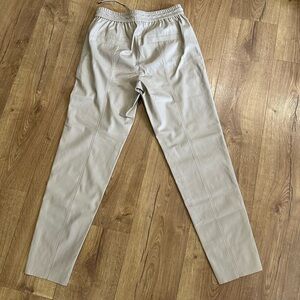 Marc Cain Tan Trousers Comfortable Relaxed Fit fox leather